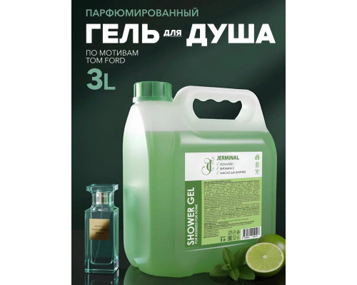 Гель для душа парфюмированный Мята и Лайм " FOR BUSINESS FOR HOME" 3л