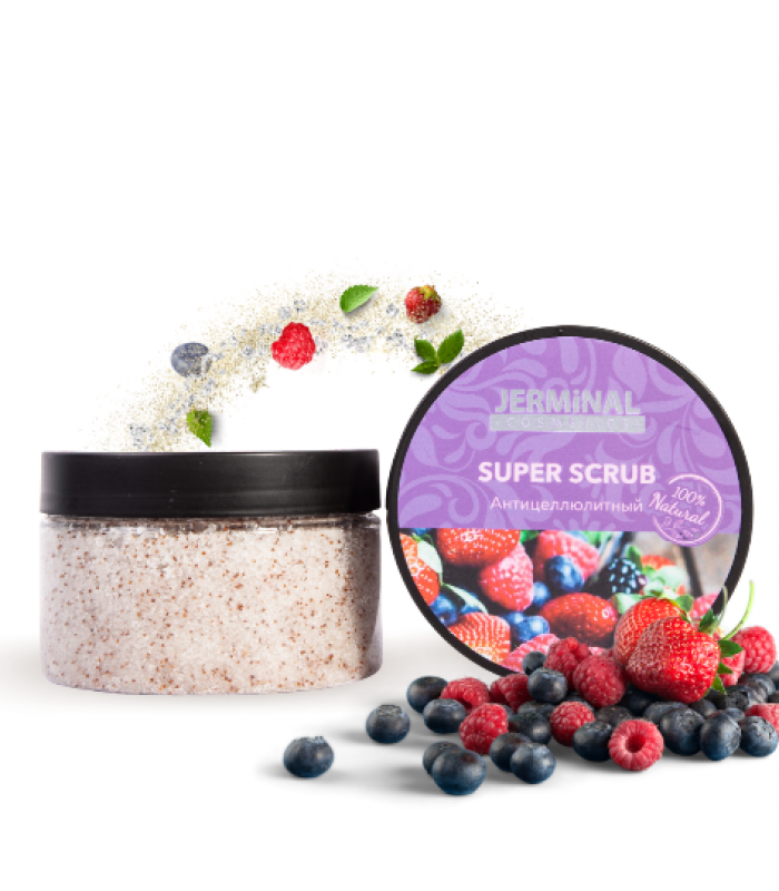 Антицеллюлитный Крем-Скраб для тела BERRY PLEASURE Ягодное Удовольствие
